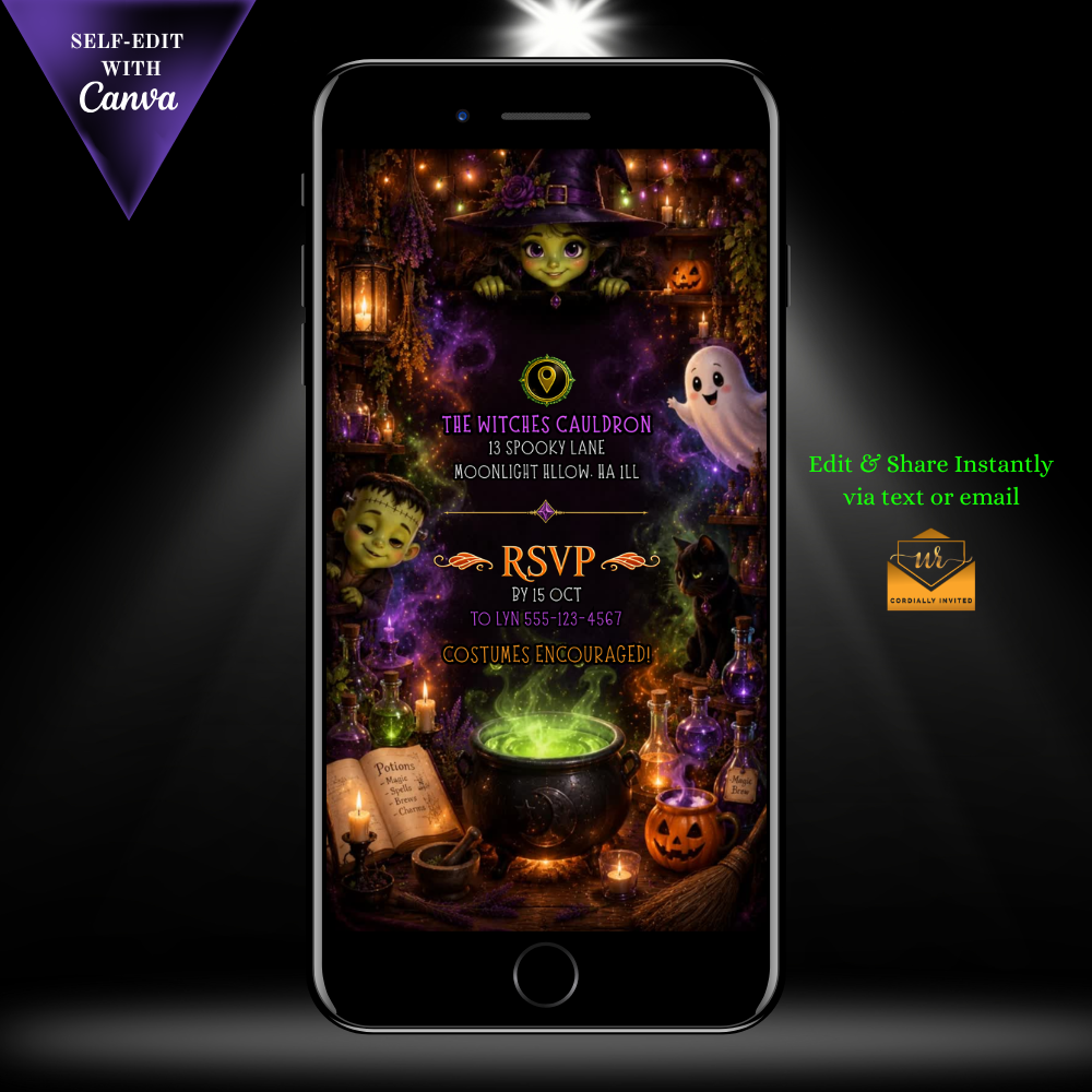 Hocus Pocus Halloween Video Invitation