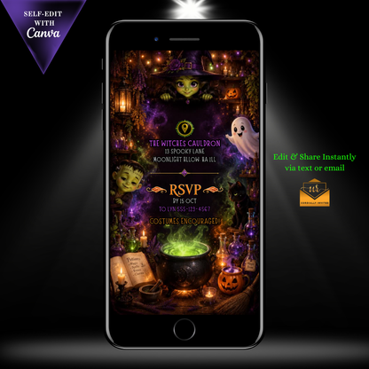 Hocus Pocus Halloween Video Invitation
