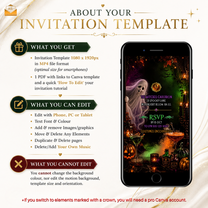 Don't Ghost This Halloween Party Video Invitation
