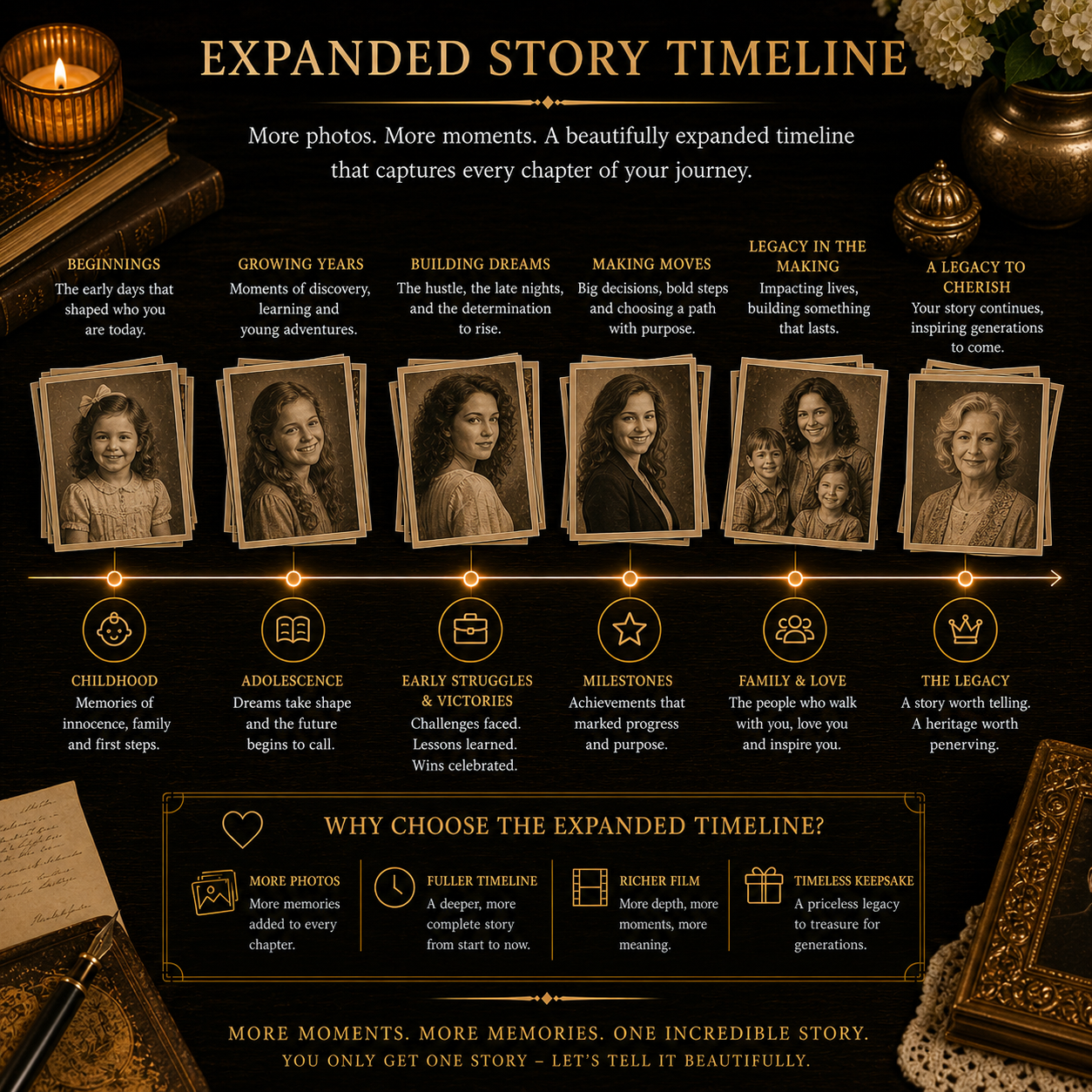 Add 10 Extra Photos – Signature Legacy Film Add-On