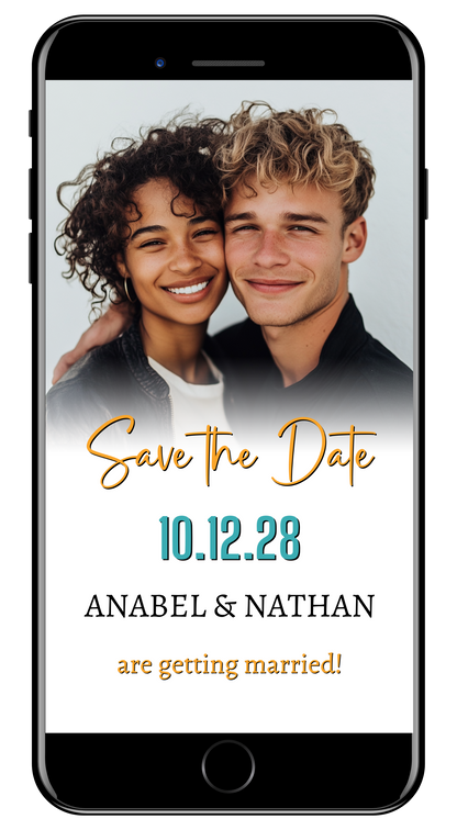 Animated Tropical Destination Save the Date Video Invitation