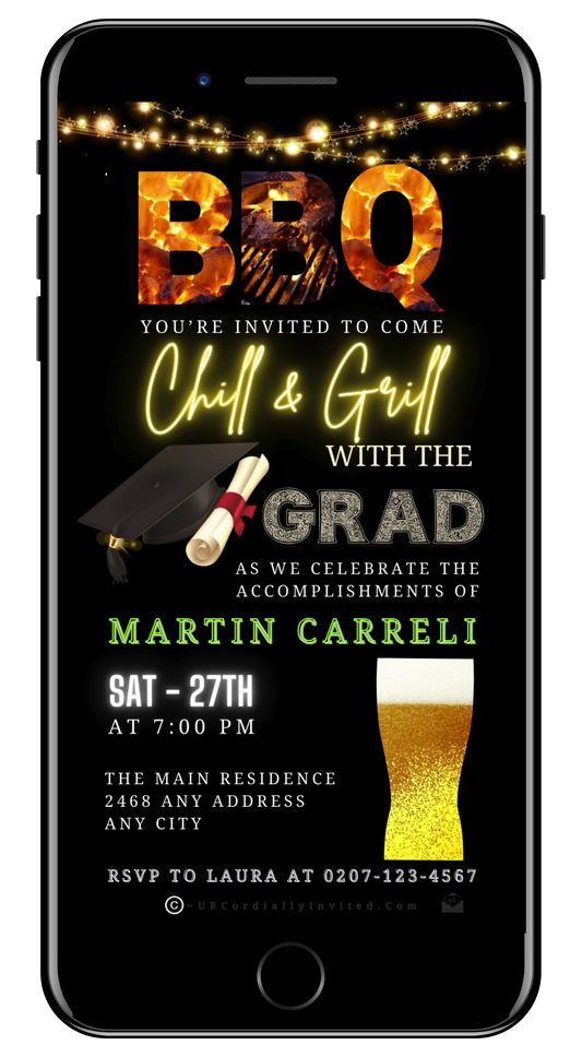 BBQ Chill & Grill | Graduation Video Invitation