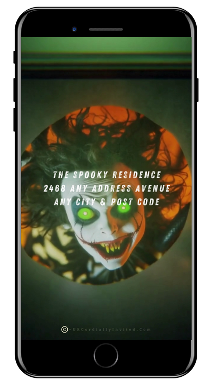 Beetlejuice Movie Night Halloween Video Invitation - Spooky Customisable Digital Invite