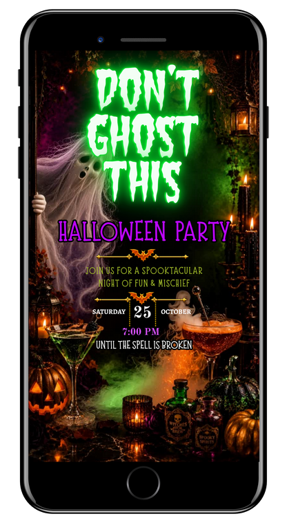 Halloween VIDEO dont ghost this party invite by URCordiallyInvited