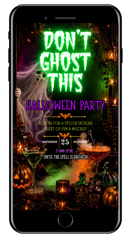 Halloween VIDEO dont ghost this party invite by URCordiallyInvited