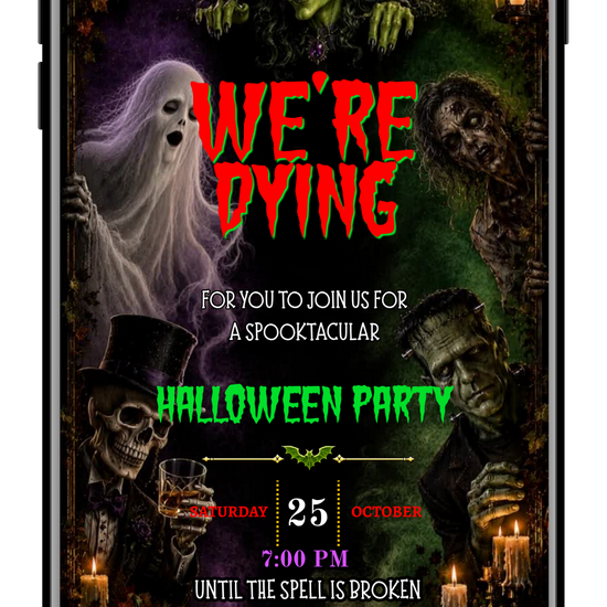 Creepy Halloween Gang Animated Video Invitation by URCordiallyInvited