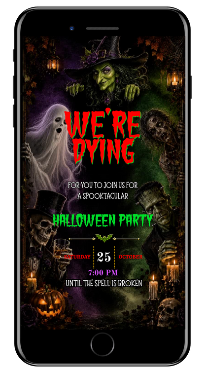 Creepy Halloween Gang Animated Video Invitation by URCordiallyInvited