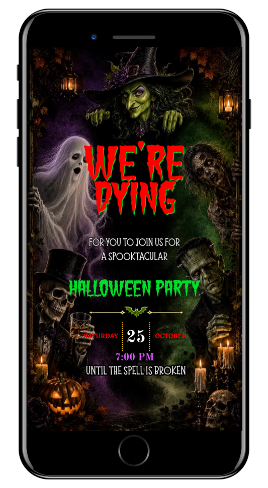 Creepy Halloween Gang Animated Video Invitation by URCordiallyInvited