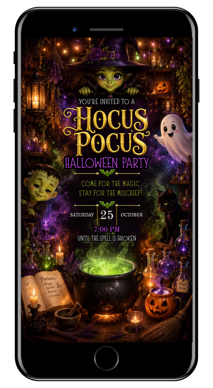 Halloween hocus pocus video invite by URCordiallyInvited