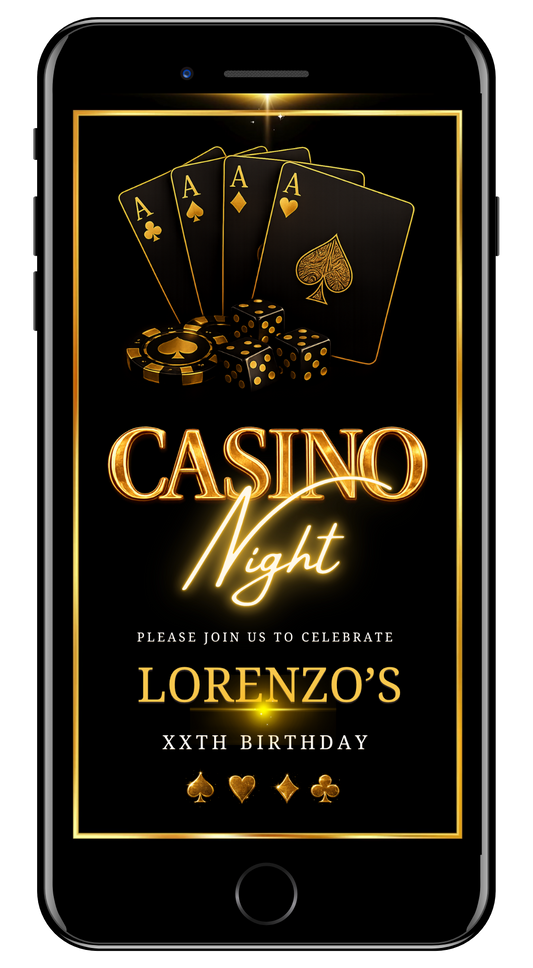
Casino night black gold video invite by URCordiallyInvited
