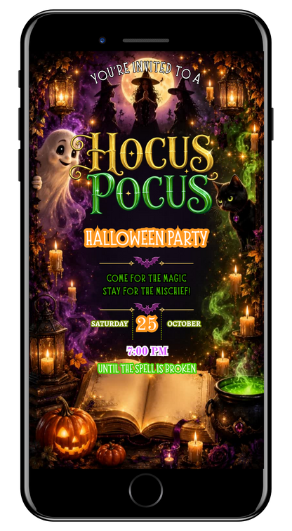 Halloween witches and friends hocus pocus invite by URCordiallyInvited