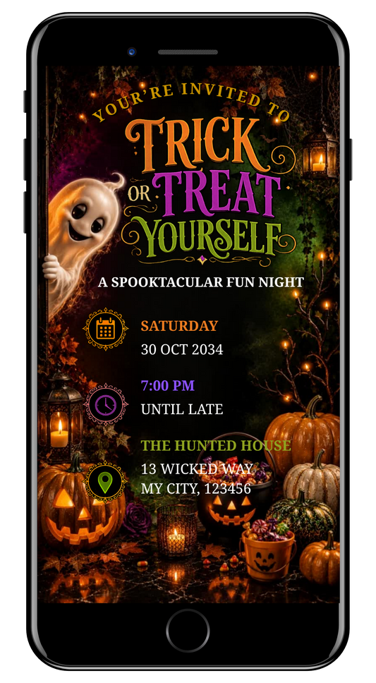 Halloween VIDEO trick or treat yourself invite by URCordiallyInvited