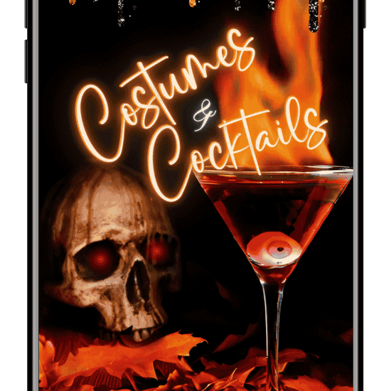costumes and cocktails Halloween video invitation by URCordiallyInvited