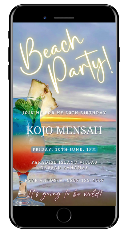 Beach Ocean Sound | Party Video Invitation