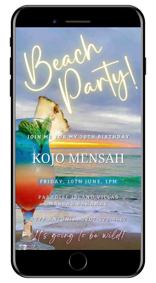 Beach Ocean Sound | Party Video Invitation