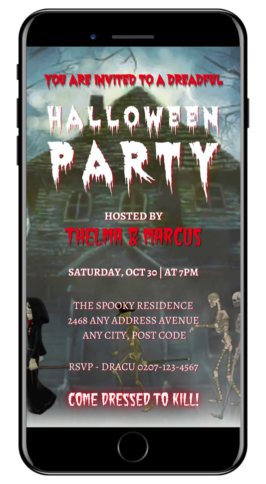 Hunted House & Ghosts | Halloween Party Video Invite