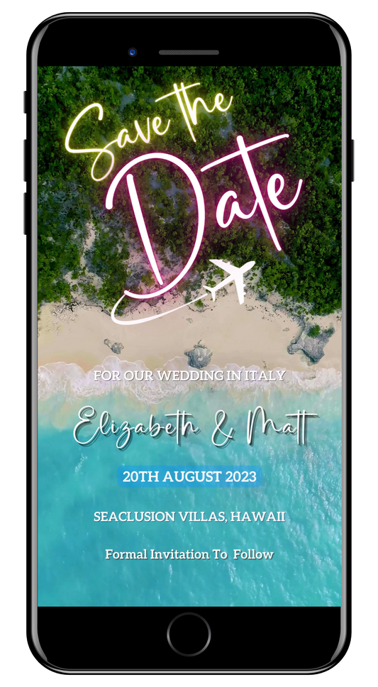 Exotic Beach Destination | Save The Date Video Invitation