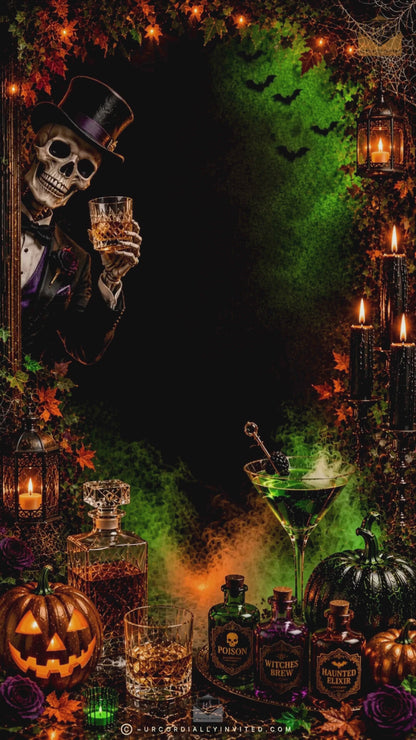 Sips About to Go Down Halloween Video Invitation
