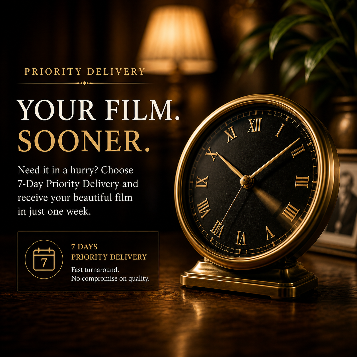 Priority Delivery 7 Days Signature Legacy Film Add-On