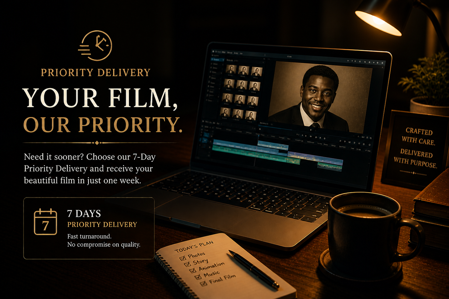 Priority Delivery 7 Days Signature Legacy Film Add-On